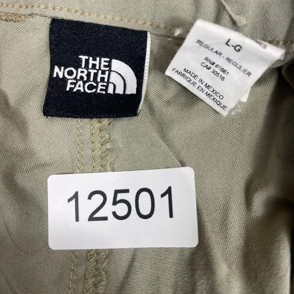 The North Face Pants Mens L Green Straight Leg Relaxed Fit Light Mid Rise Zipper